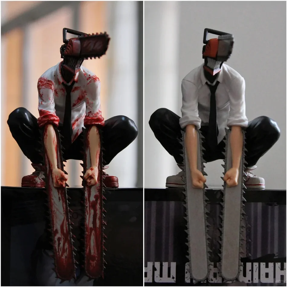 Nueva Figura de Anime Chainsaw Man de 14 cm, Figura de Acción de Power/Denji, Figura de PVC Chainsaw Man Noodle Stopper, Modelo Coleccionable para Adultos