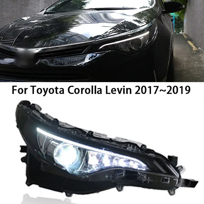 

Car Lights For Toyota Levin 185T Headlight 2017~2019 Daytime running light turning xenon dual lens Car Accessories