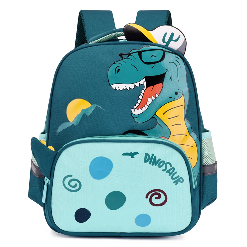 Custom Large Capacity Cute Cartoon Dinosaur Backpack Embroidered Children\'s Day Gift Bag for Primary and Secondary School Studen