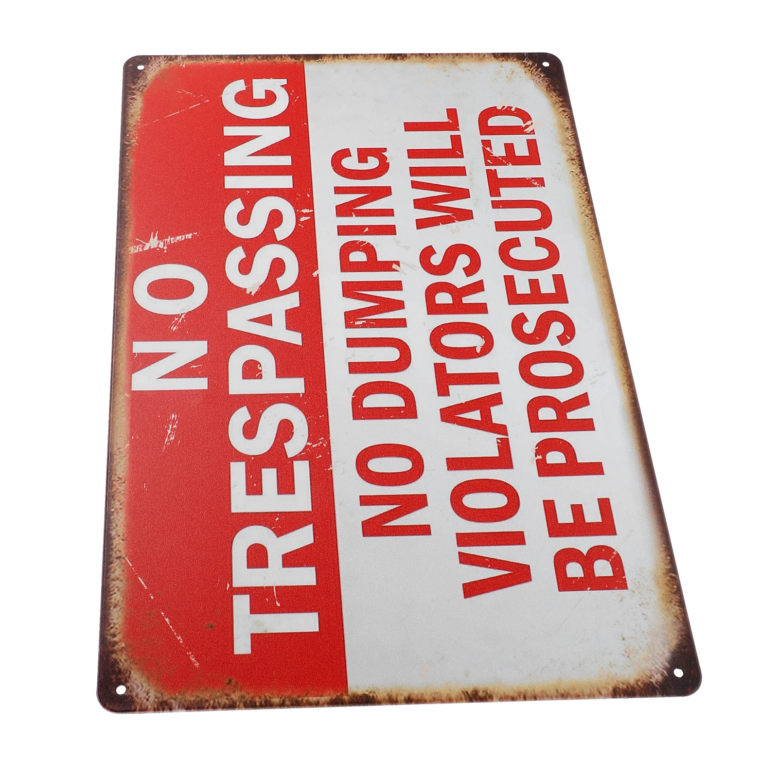 

Warning Sign Decorative Hanging Picture Iron Safety Label Do Not Enter Trespassing Signage Weatherproof 8322 13