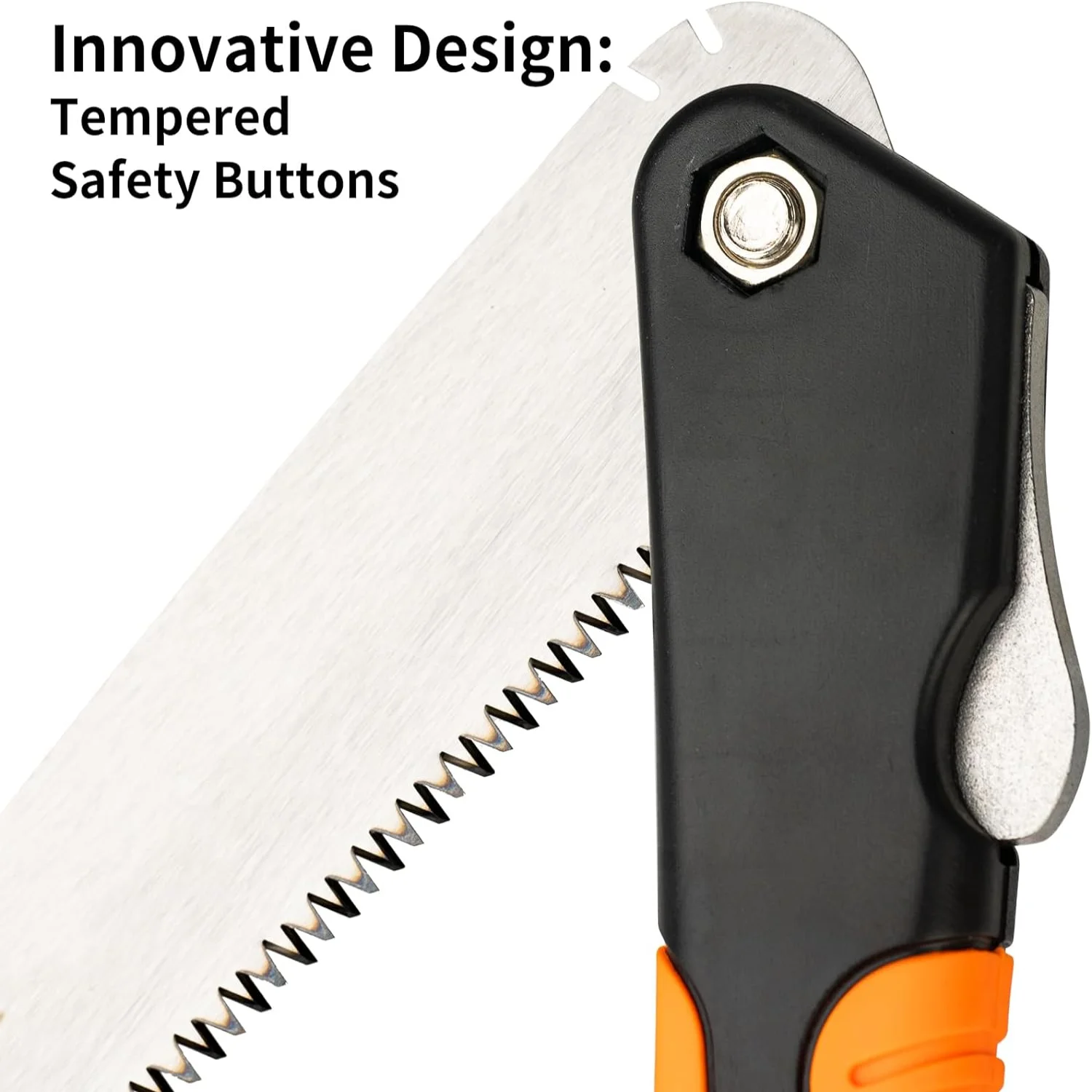 منشار تشذيب محمول متعدد الوظائف قابل للطي: شفرة فولاذية SK5، قبضة مريحة مضادة للانزلاق، للتخييم والبستنة ومنشار الخشب. #4