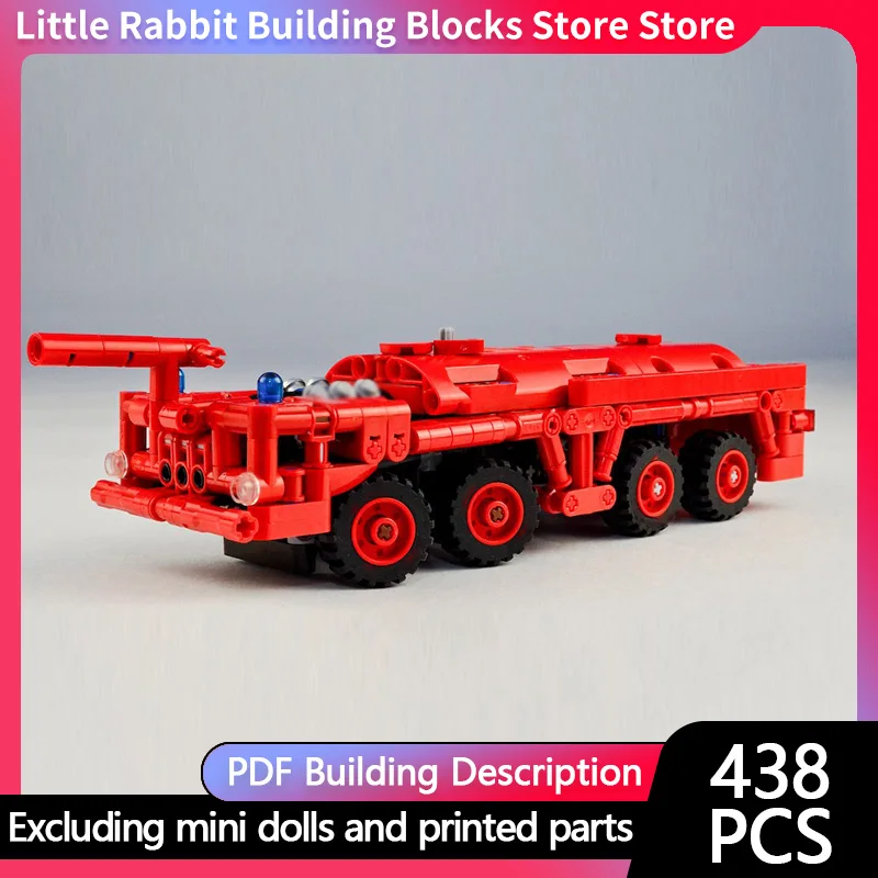 Urban Rescue Vehicles Model MOC Building Bricks Fire-Fighting Aerodrome Truck Modular Technology Children Holiday Gifts Toy Suit