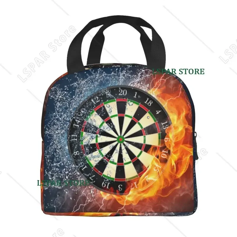 Darts Board Insulated Lunch Bags for Women Arrow Archery Target Darts Board Portable Cooler Thermal Food Lunch Box School