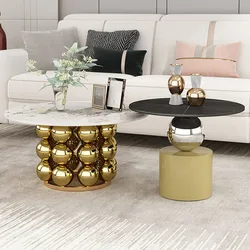 Corner Coffee Table Console Marble Salon Accent Minimalist Table Gold Desks Designer Tavolino Da Salotto Nordic Furniture