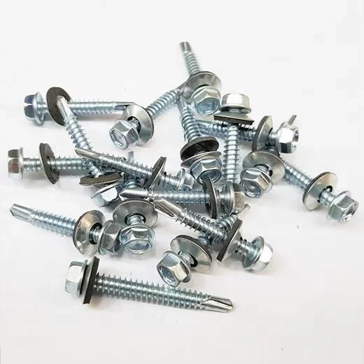 1000pcsEPDM SELF DRILLING SCREW 7504 K Hex Head Self Drilling Screw TEK Roofing Screws