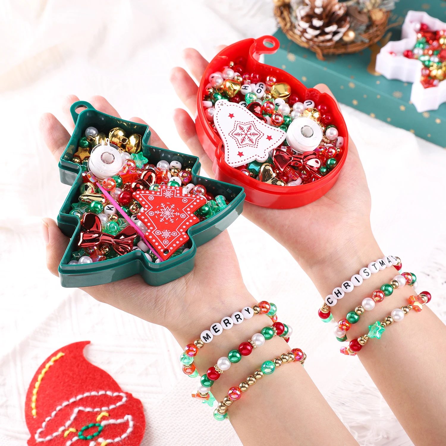 Jewelry Making Ideas With Beads - Рождественский комплект для изготовления ювелирных изделий