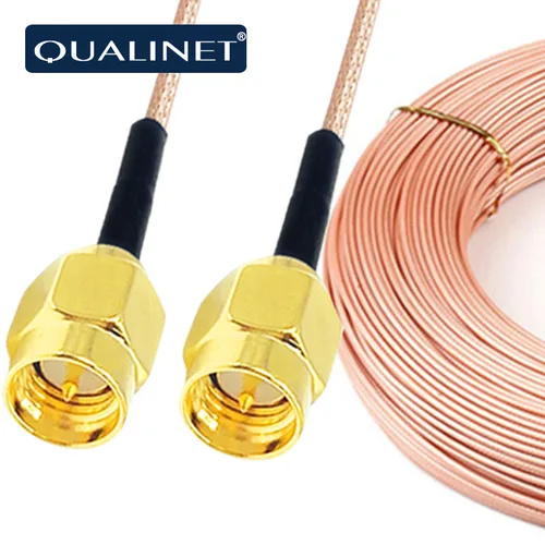 QUALINET-Conector de Cable de soldadura RG316 SMA M/SMA F/RP SMA, extensión Fios, WiFi, Vap, antena, adaptador Coaxial Pigtail