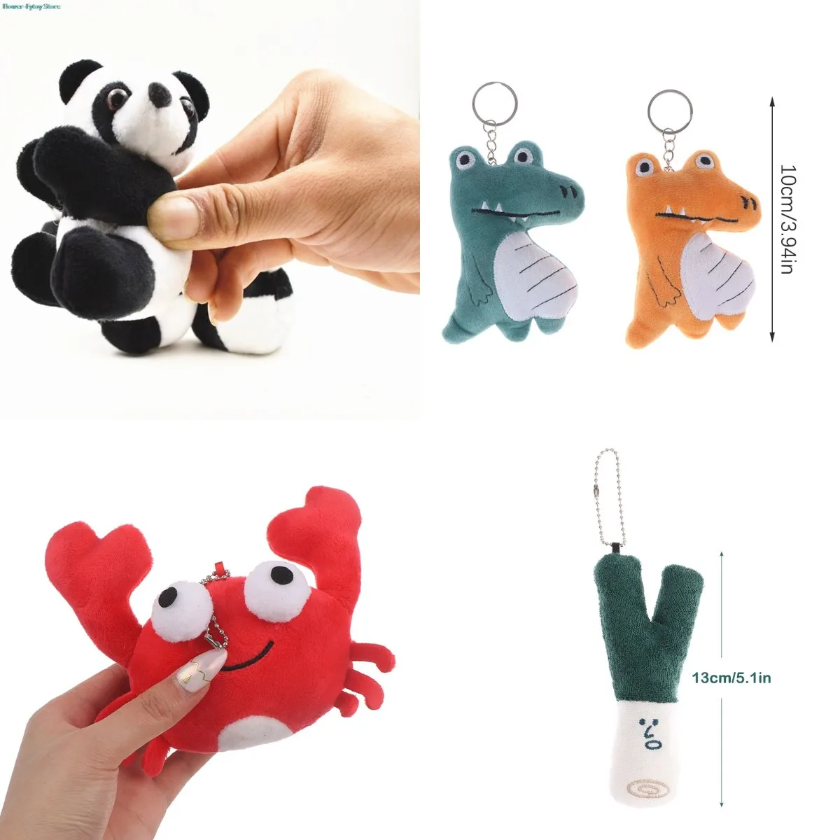 

1x Panda Curtain Clip Creative Plush Panda Clip Black White Hugging Bookmark Notes Small Stuffed Animal Doll Souvenir Toys
