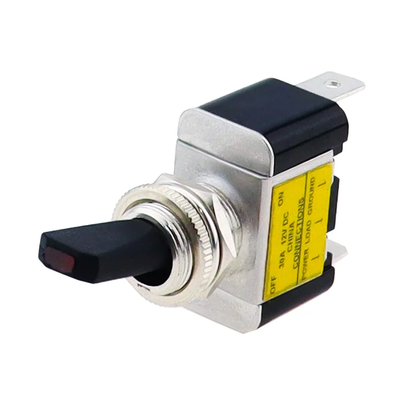 30A 12V Auto Illuminated Toggle Switch LED 2 Position Truck SPST ON Off For Car Automotive Boat ATV 1PC