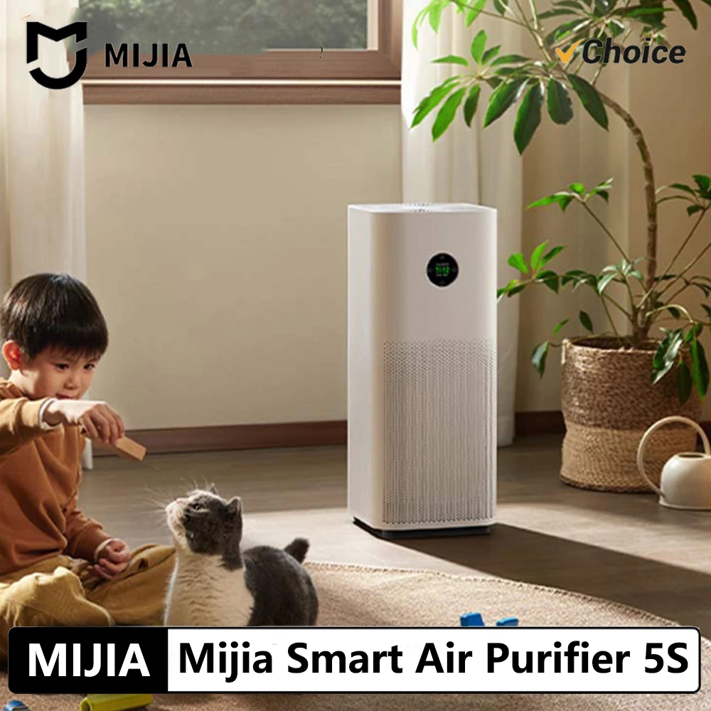 

Original MIJIA Air Purifier 5S Home Office Bedroom Sixfold Purification Deodorization Removal Formaldehyde PM2.5 Allergen CN