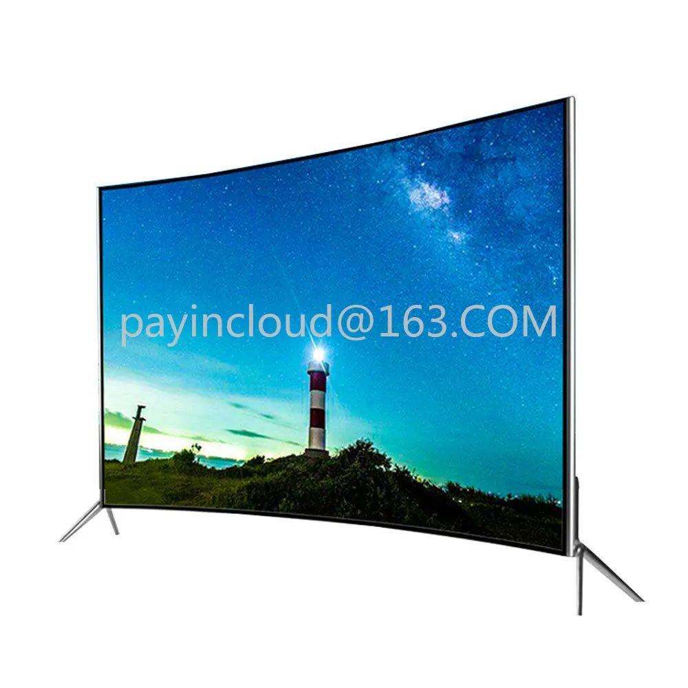 4K UHD Android TV 42  55 65 Inch Curved Tv Smart Led Tv with USB