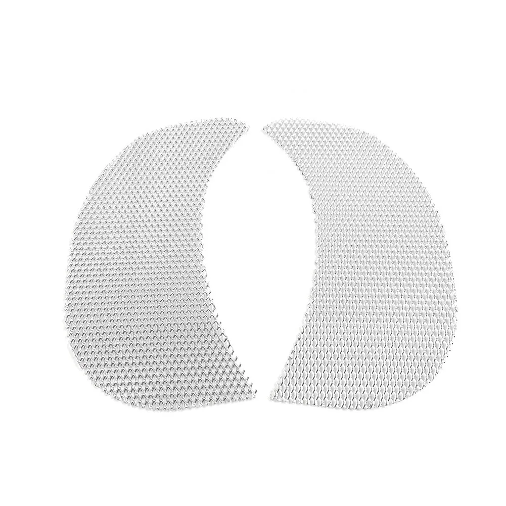 Motorbike Diamond Side Fairing Vent Screen Mesh Grille 1Pair For Harley Road Glide FLTR 2015-2023 Aluminum Chrome