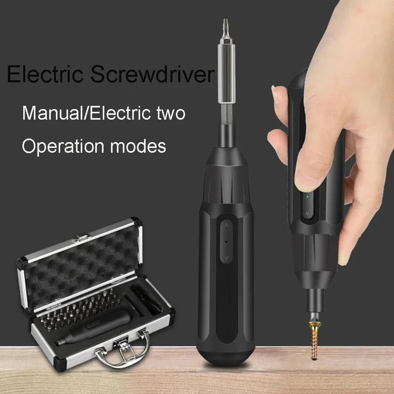 

Multi-function Electric Screwdriver Set Automatic Rechargeable Screwdriver Hand Drill Profession Electric Batch Tools