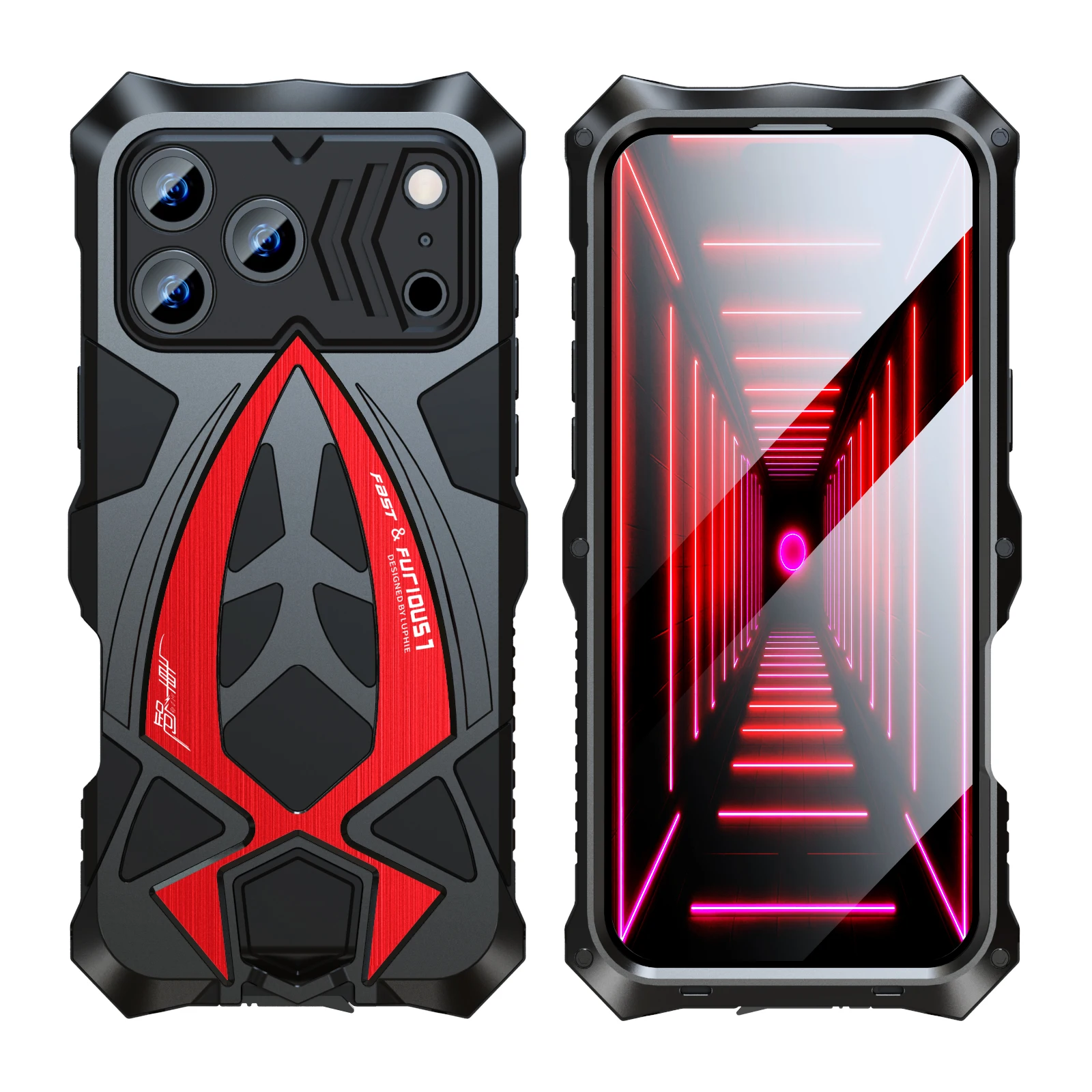 

Metal Case For iPhone 17 Pro Max Rugged Aluminum alloy Bumper Shockproof Armor Cover For iPhone 16 15 14 13