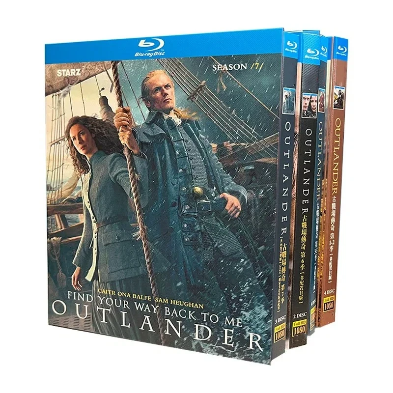 Outlander Season 1-7 Blu-ray All Region New Box Set English Audio Blu-ray disc