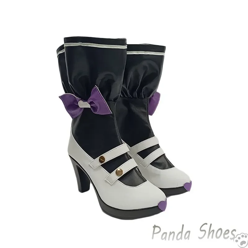 Blu Archivio Shirasu Azusa Scarpe Cosplay Gioco Anime Stivali Lunghi Cos Comic Costume Cosplay Scarpe Prop per Con Festa di Halloween