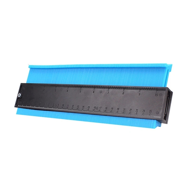 10Inch Contour Gauge Duplicator Ceramic Tile Carpet Cutting Template Profile Measuring Angle Ruler Contour Duplicator