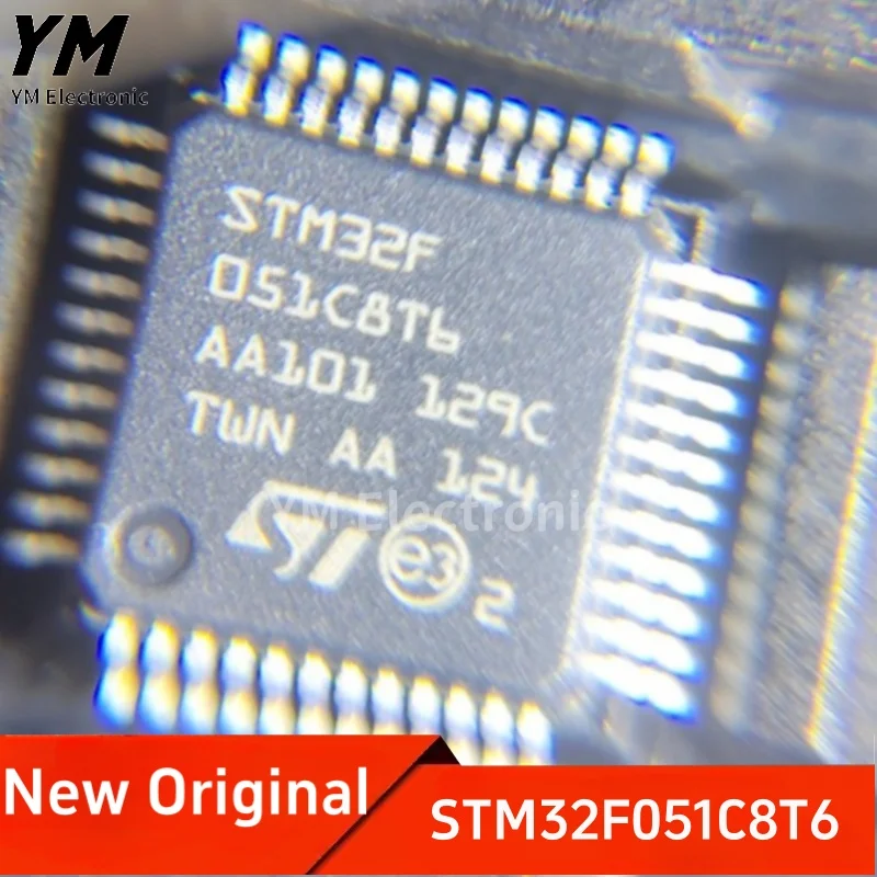 New Original STM32F051C8T6 LQFP-48 ARM Cortex-M0 32-bit Microcontroller MCU