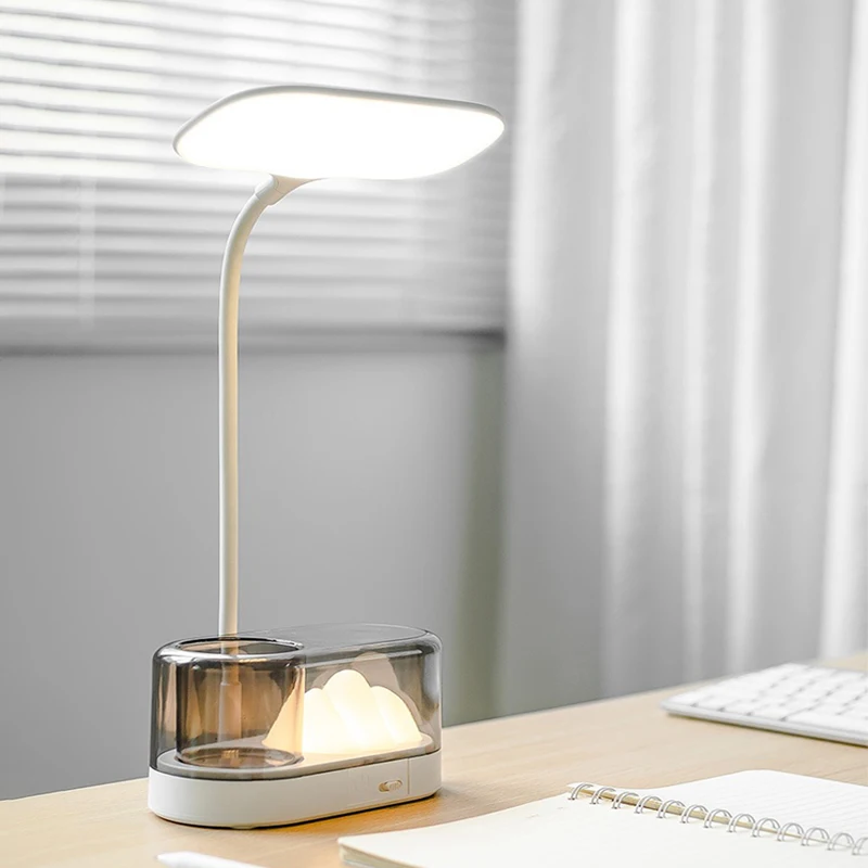 

USB Learning Dormitory Bedroom Bedside Reading Night Light LED Desk Lamp Eye Protection Desk College Student Nightlights