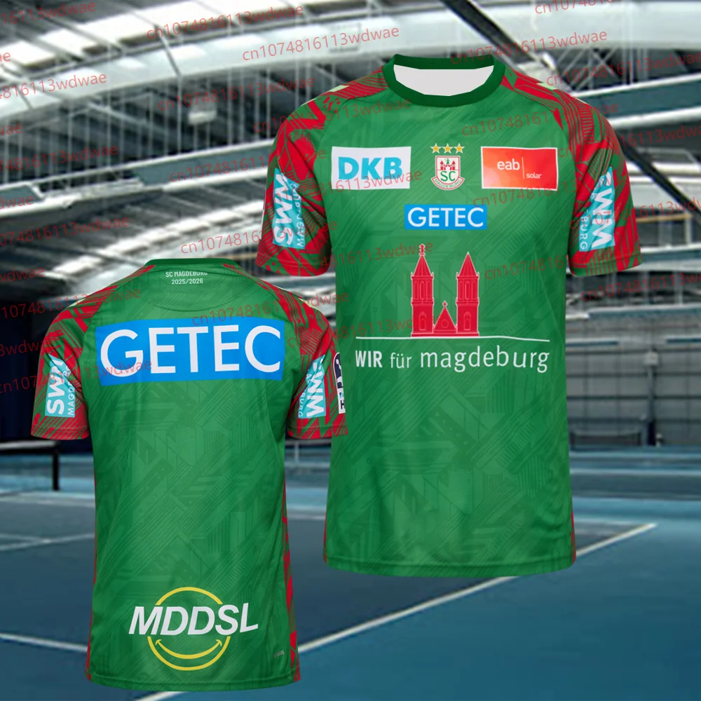 2026 ألمانيا SC Magdeburg قميص كرة اليد الشباب الاطفال ملابس رياضية المتضخم التدريب كرة اليد موحدة تنفس رجل كرة اليد جيرسي #1