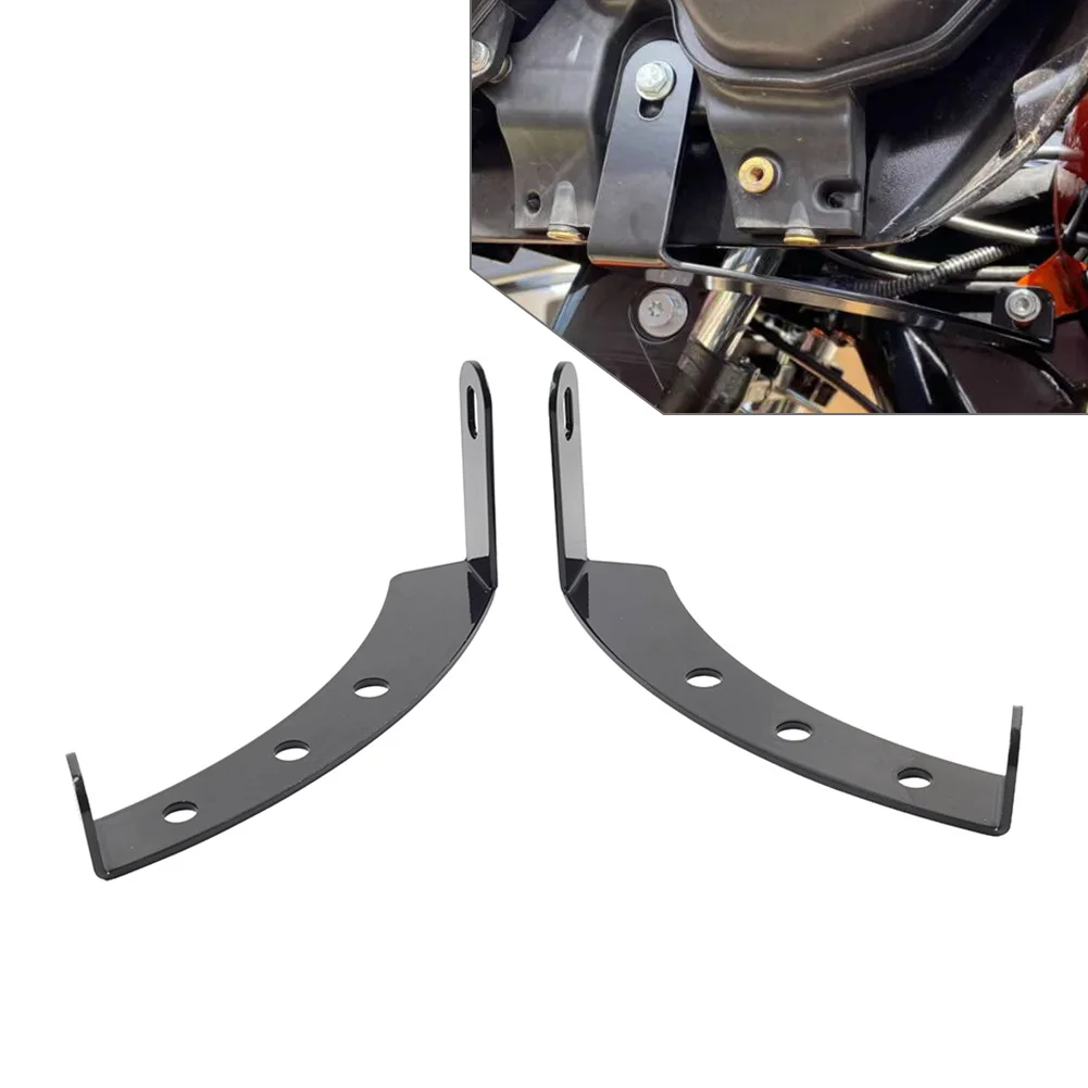 Motorcycle Black Fairing Support Mount Bracket Kit For Harley Road Glide FLTR FLTRX 2015+