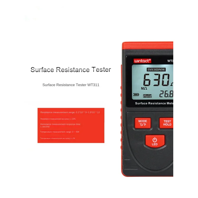 Wt311 Surface Resistance - Detection Instrument Digital Display Impedance Ohmmeter Anti-Static