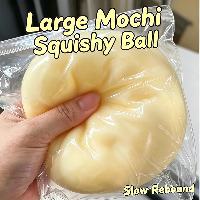 Extra Oversized Daifuku Squishy Stress Ball Fidget Sensory Toy TPR Squeeze Portable Stress Anxiety Relief for Adults Autism Toy