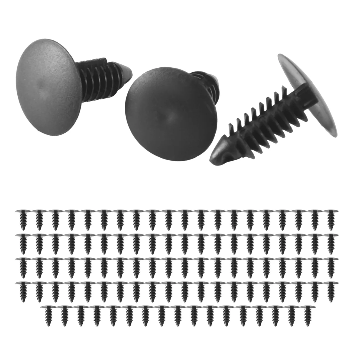 100x Plastic Bumper Fastener Rivet Clips Automotive Furniture Assembly Expansion Screws Kit Auto Body Clips