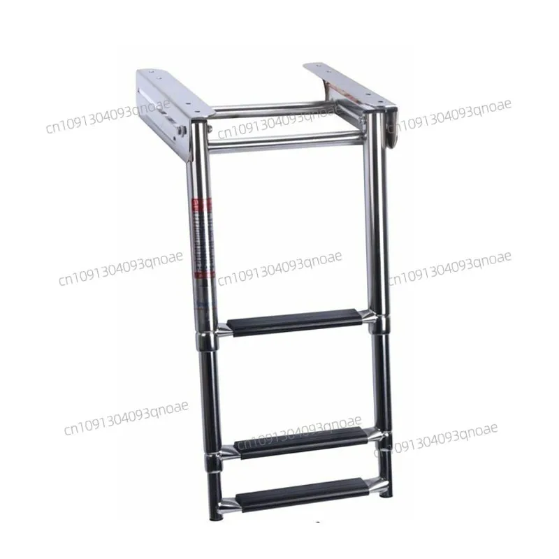 

Boat 316 Stainless Steel 3-Step folding Under Platform Boat Boarding Telescoping Ladder