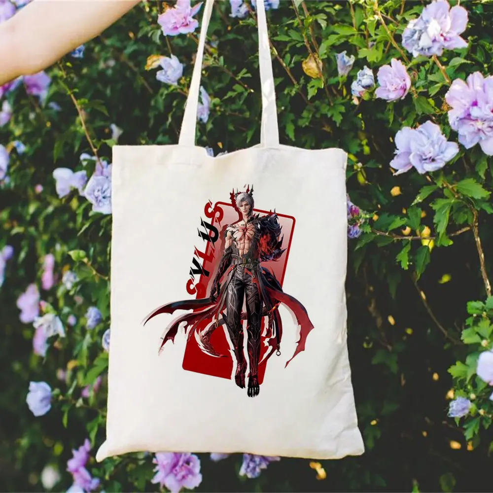 Love And Deepspace Canvas Tote Bags Durable Digital Print Unique Pattern Shopping Bag Promotes Multipurpose Handmade Boutique