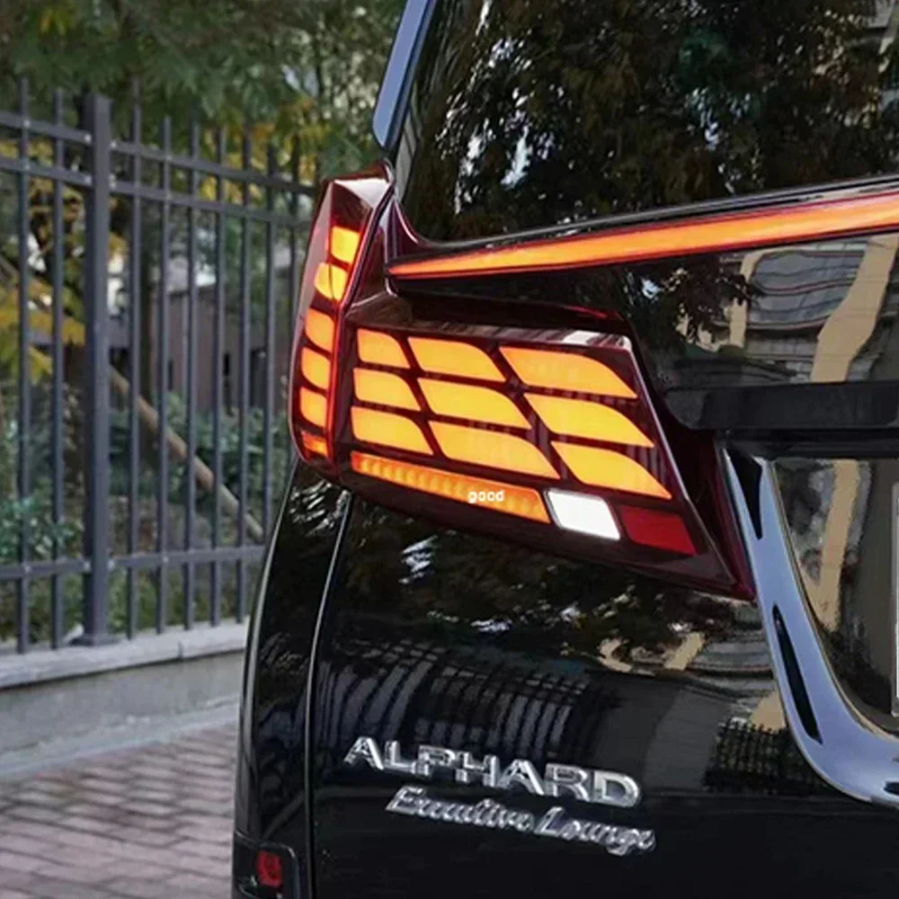 

Для Toyota ALPHARD 2019-2023 авто задние фонари аксессуары обновление светодиодные динамические поворотные автомобильные задние фонари в сборе Plug and Play