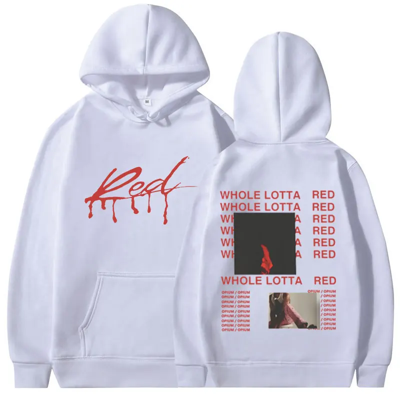 Rapper Playboi Carti Hoodie Album Whole Lotta Red Opium Merch Sweatshirt Men Women Fashion Hip Hop Oversized Pullover Streetwear #3