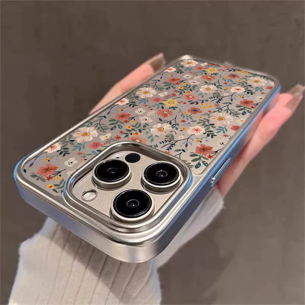 Blumen-Handyhülle für iPhone 17 15 16 Pro Max Hüllen iPhone 15 14 13 12 11 17 Pro Max Plus Transparente Beschichtung Stoßfeste Hüllen – Detail 8