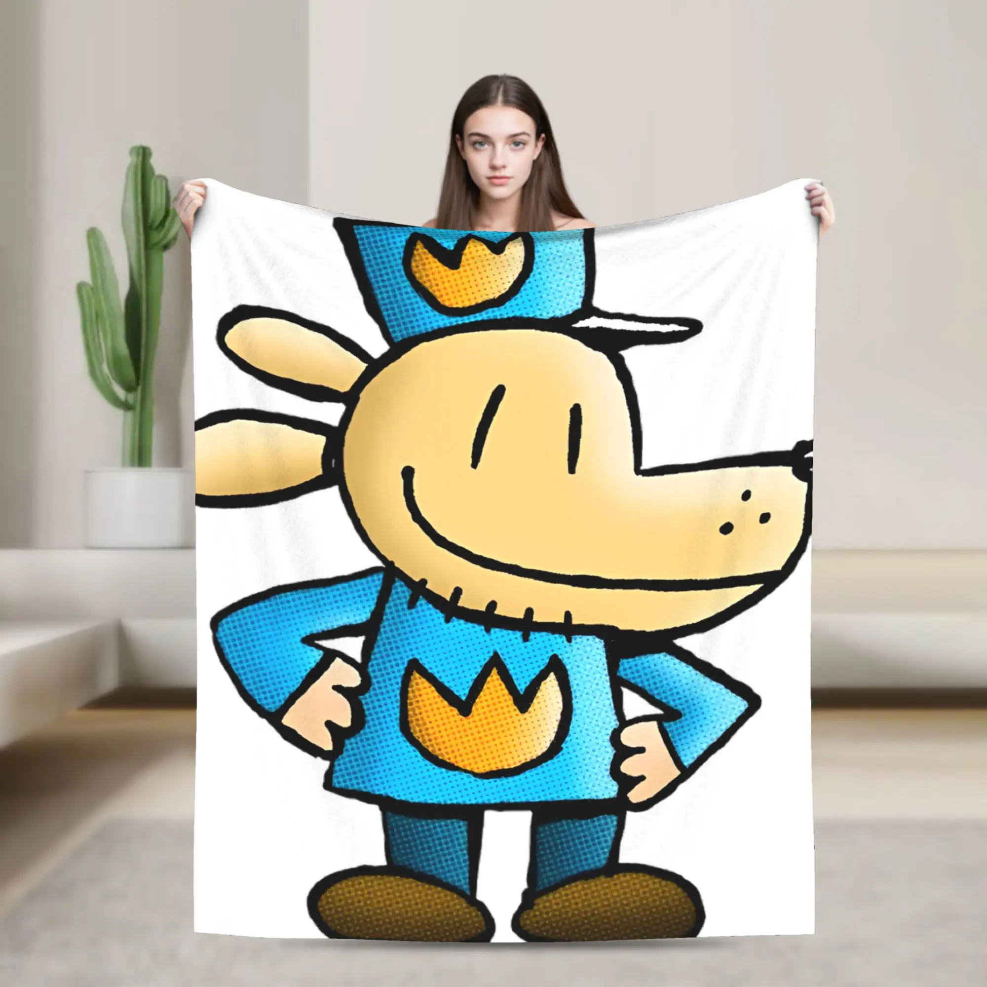 

Dog Man Dogman And Friend Micro Super Soft Blanket Street Trend Couch Chair Flannel Bedspread Sofa Bed Cover