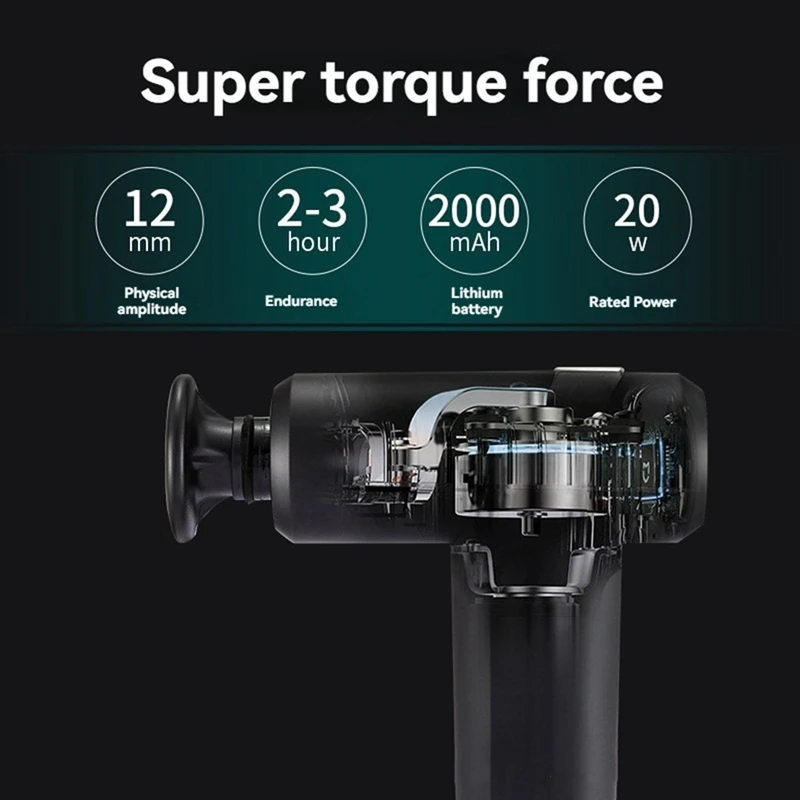 Handheld Muscle Massager With Carrying Case Hot Cold Compress Body Massager Deep Relief Muscle Relaxation Stimulator