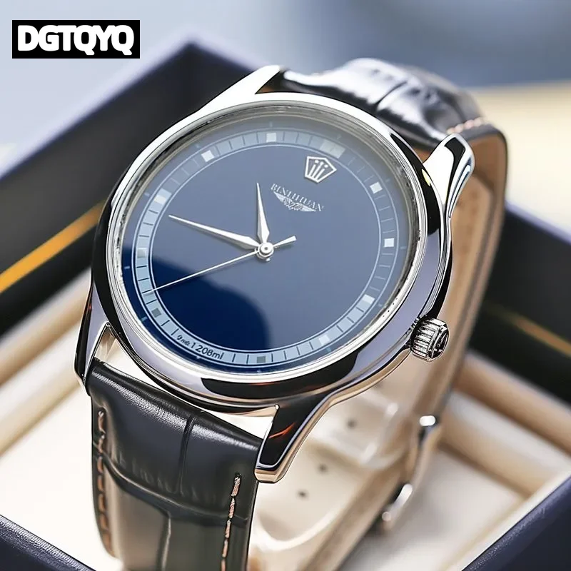 Jam Tangan Kuarsa Pria Bisnis - Luxury Watch Leather Strap ulasan dan harga