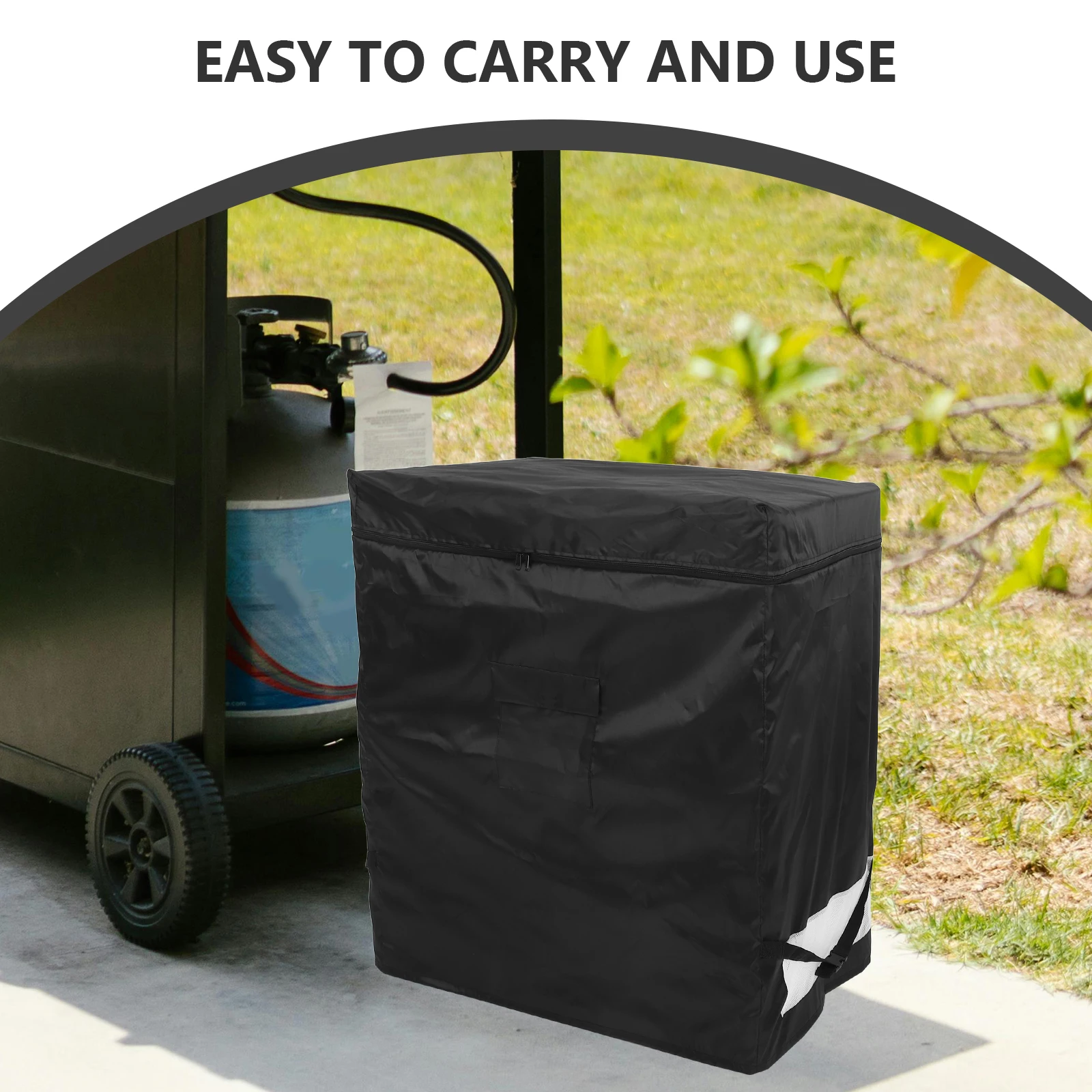 غطاء الفريزر المستقيم قماش أكسفورد مقاوم للماء انغلق حامي في الهواء الطلق داخلي الوقوف الفريزر الحطام الغبار التهوية