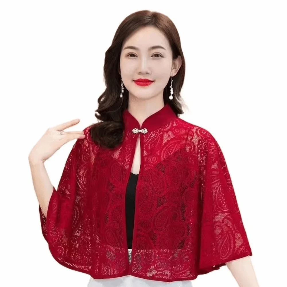 

Retro Flapper Shawl Boho Chic Embroidery Lace Shawl Poncho Multicolor Hollow Out Hollow Out Vest Evening Gown Accessories