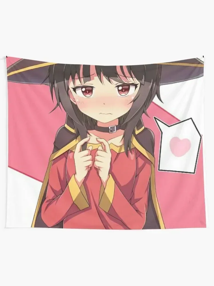 Confessing Megumin Tapestry Wall Hanging Decor Outdoor Decor Aesthetic Room Decors Tapestry