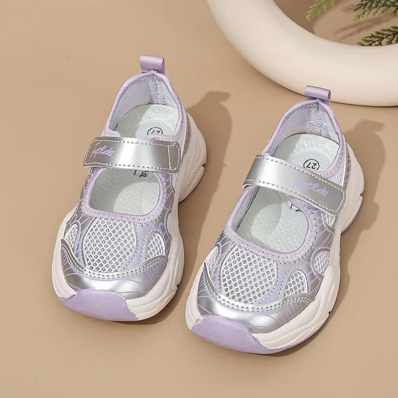 

Girls' Sandals Spring/Summer 2026 New Children's Shoes Sports Shoes Boys' Casual Mesh Shoes Breathable Hollow Mesh Surface