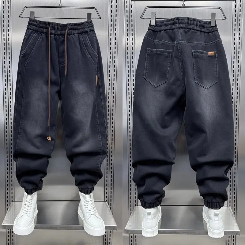 

Large Size 300 Pou Waed Vintage Men's Jeans Spring Autumn Loose Trousers Harlan Long Pants American Sle Youth Faion