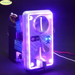Multi Arcade Coin Acceptor with 12V LED light can be used for Arcade Machine  Claw Machine  Swing Car  Crane Machine