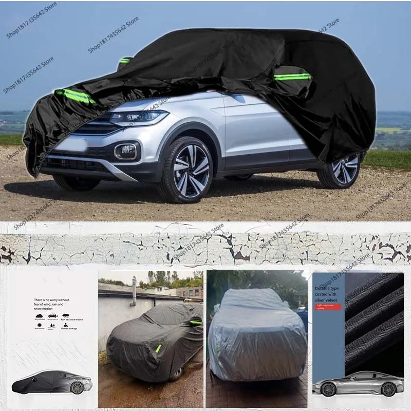 

Car Cover for Volkswagen T-Cross 2018-2024 210D Outdoor Full Car Cover All Weather Waterproof Windproof Protection Sunshade