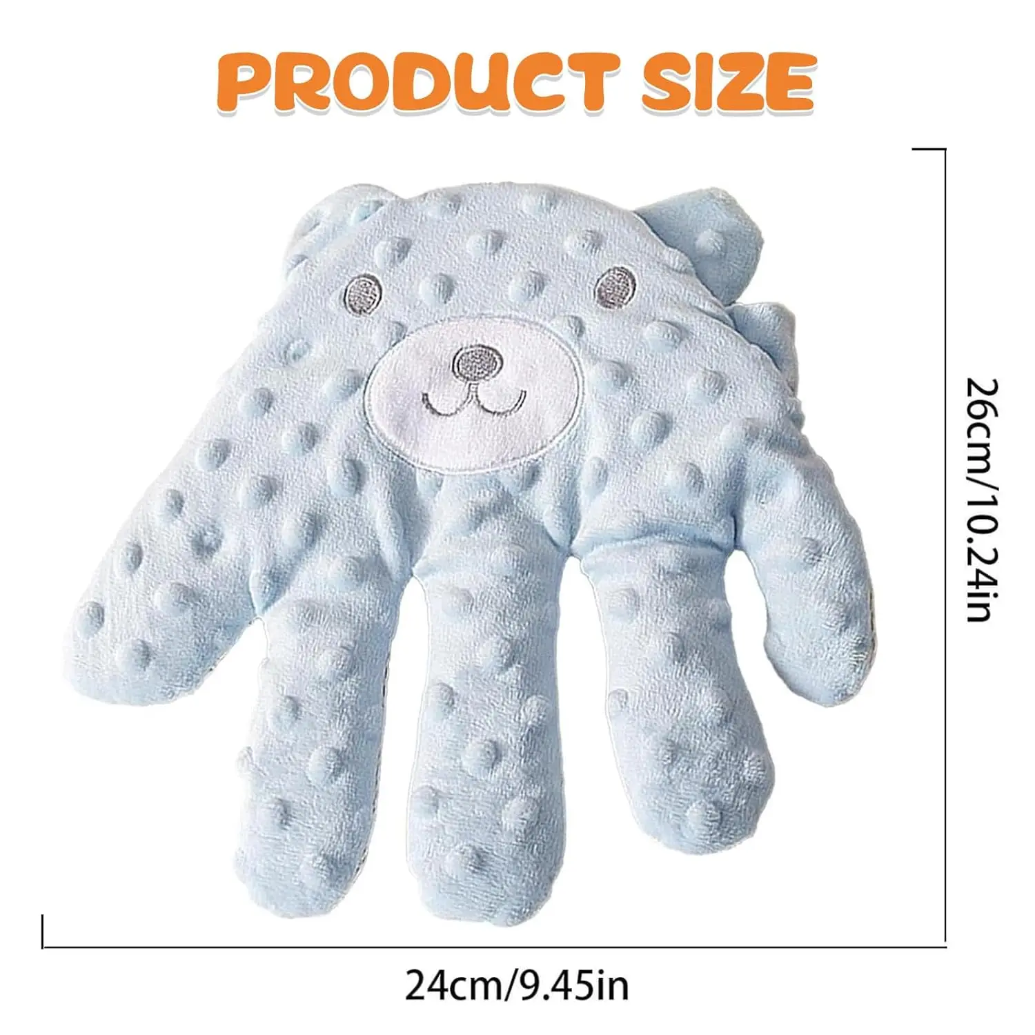 Electric Baby Hand Pillow Red Bean Filling Baby Newborns Soothing Palm Baby Patter for Sleep Baby Startle Prevention Hand Glove