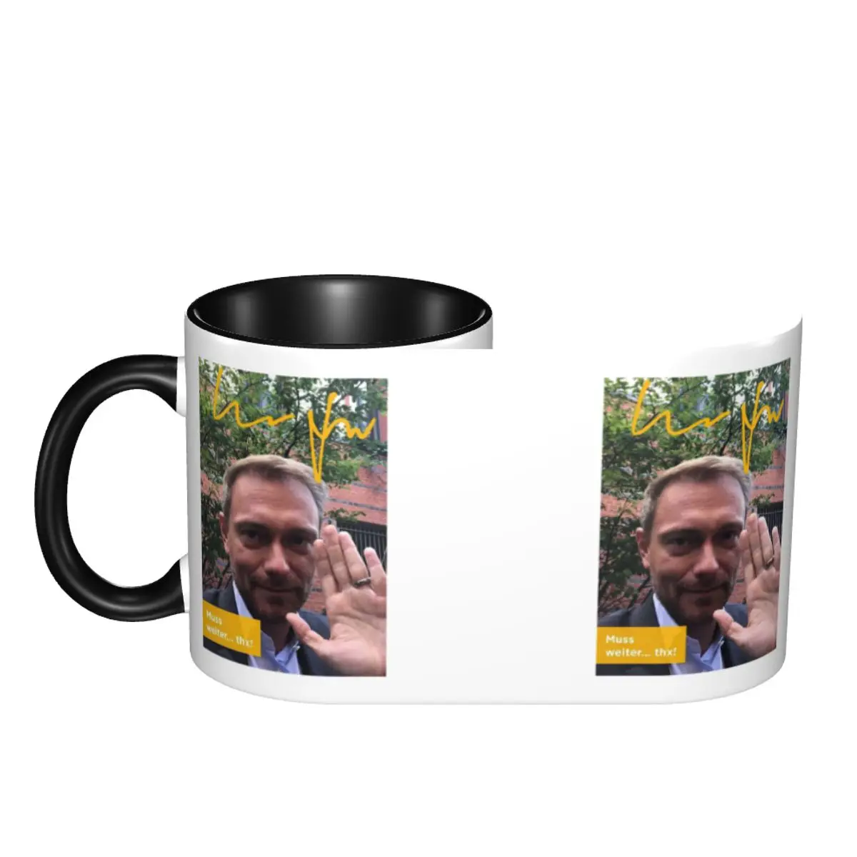 Tasse en céramique amusante Legend Christian Lindner Ministre des Finances, tasses à café, tasses à thé, tasses à lait, cadeaux pour amis, personnalisable