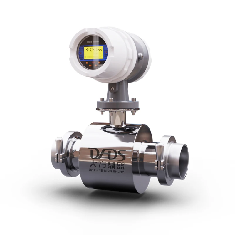 1Inch SS304 Hygiene Flow Meter Manufacturer's Price Sanitary Milk Beer Electromagnetic Flowmeter