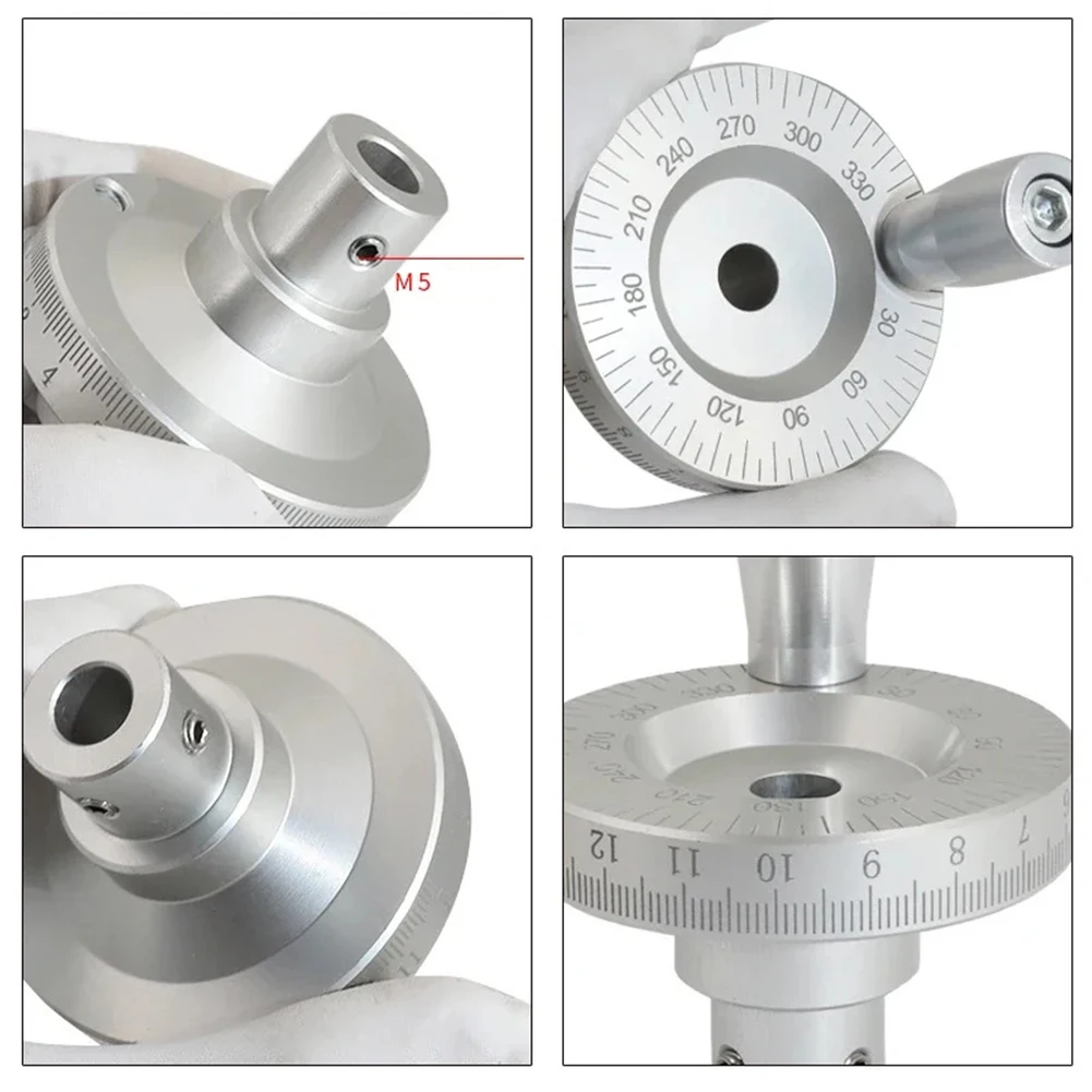 12mm Aluminum Alloy Lathe Wheel Manual Solid Build Construction Temperature Resistant Versatile Application Range