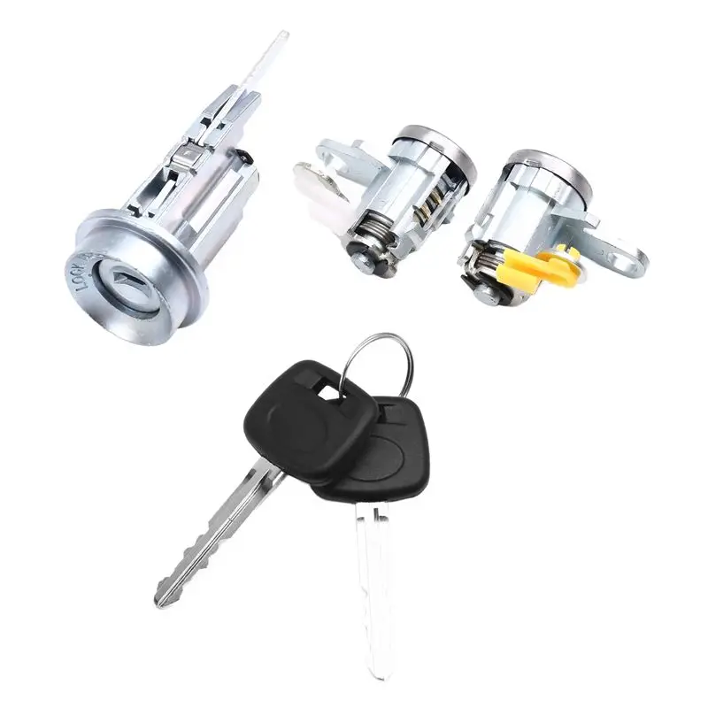 

Простой замок двери автомобиля с ключом и замком зажигания, комплект из 2 ключей для Toyota Tacoma 1995-2004, 69051-35070, 69051-04020, 69005-35840