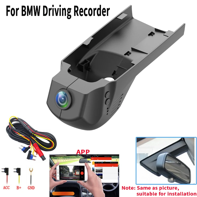 1080p In-Car Video Recorder Full HD WiFi Event Data Recorder Camera Phone Connection For Video Viewing BMW F48 F25 F26 F15