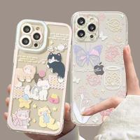 Case Cover For VIVO Y22S Y17S Y15S Y33 Y16 Y35 Y36 Y21 2021 Y21S Y33S Y20 Y27 V23 V25 V27 Pro V29E Shell Cute Black Cat